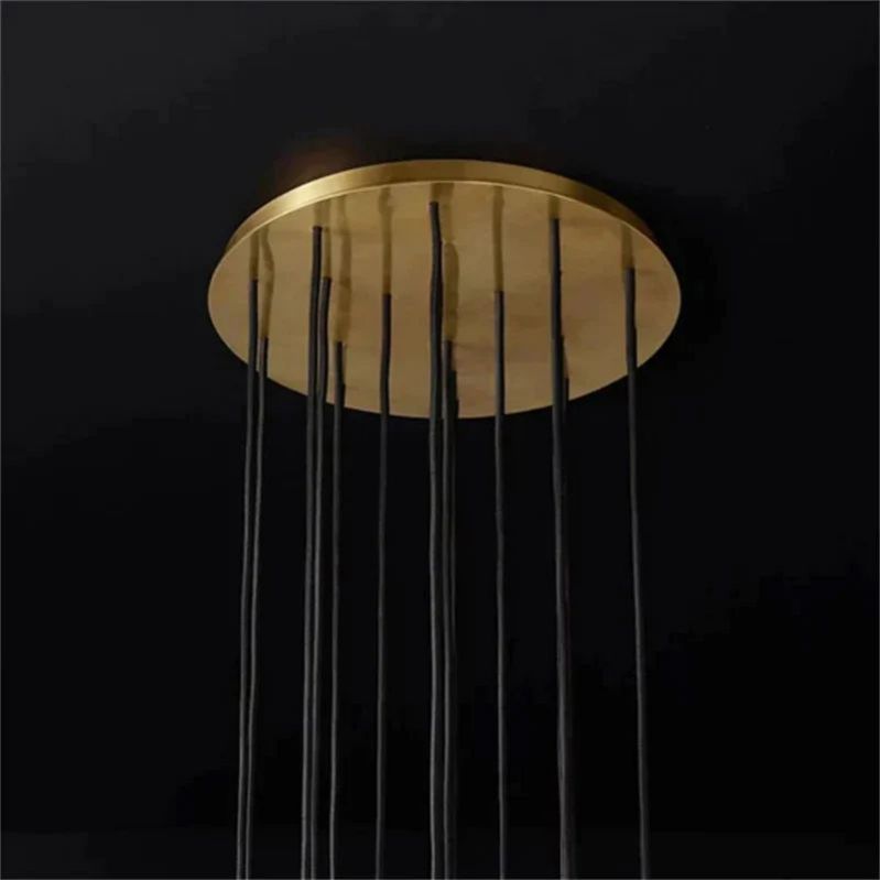 Crepus Glass Round Cluster Chandelier 19"