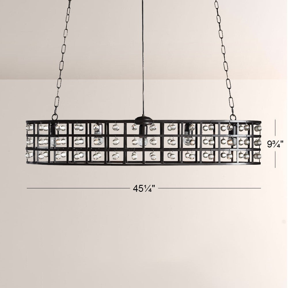 Laget Beam Oval Chandelier