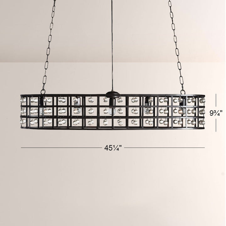 Laget Beam Oval Chandelier
