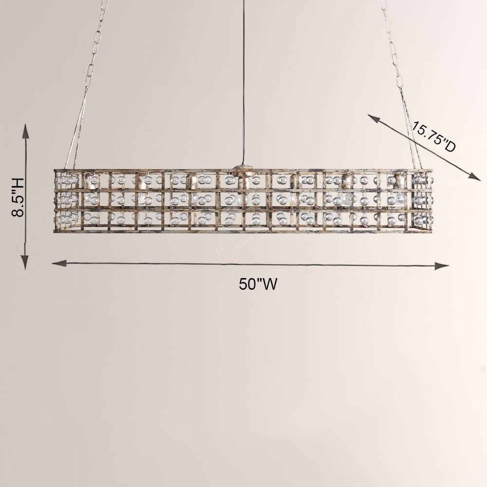Laget Beam Rectangular Chandelier