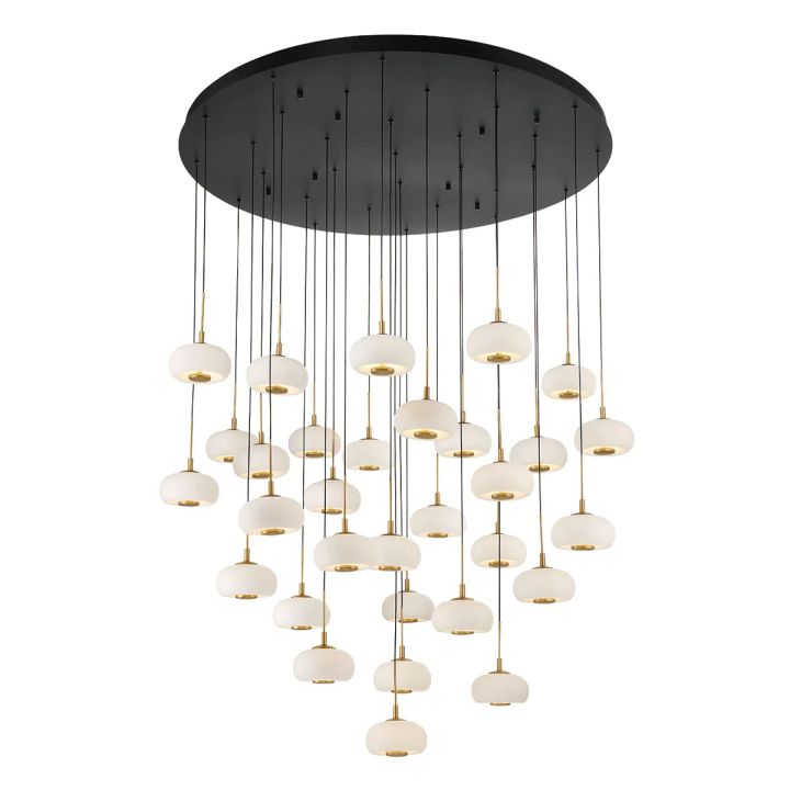 Lanterns 31 Light Round LED Chandelier