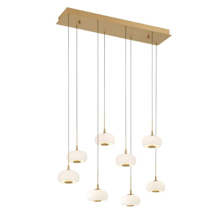 Lanterns 8 Light Rectangular LED Chandelier