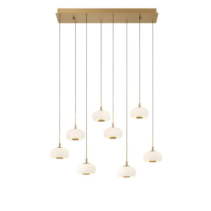 Lanterns 8 Light Rectangular LED Chandelier