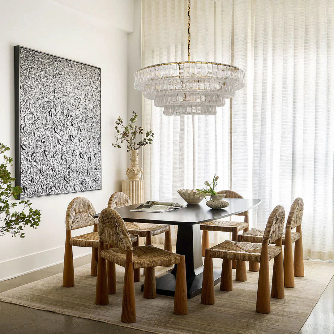 Limo Glass Round Chandelier 36''/48''