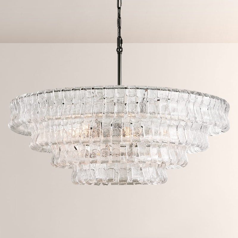 Limo Glass Round Chandelier 36''/48''