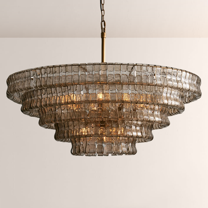 Limo Glass Round Chandelier 36''/48''