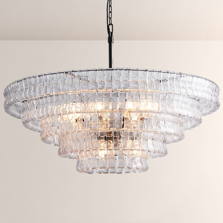 Limo Glass Round Chandelier 36''/48''