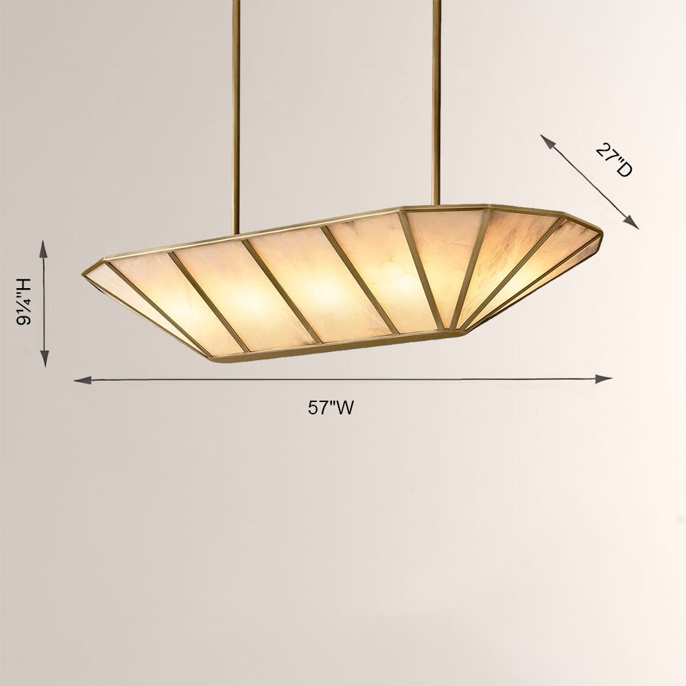 Lucira Linear Chandelier 52"W