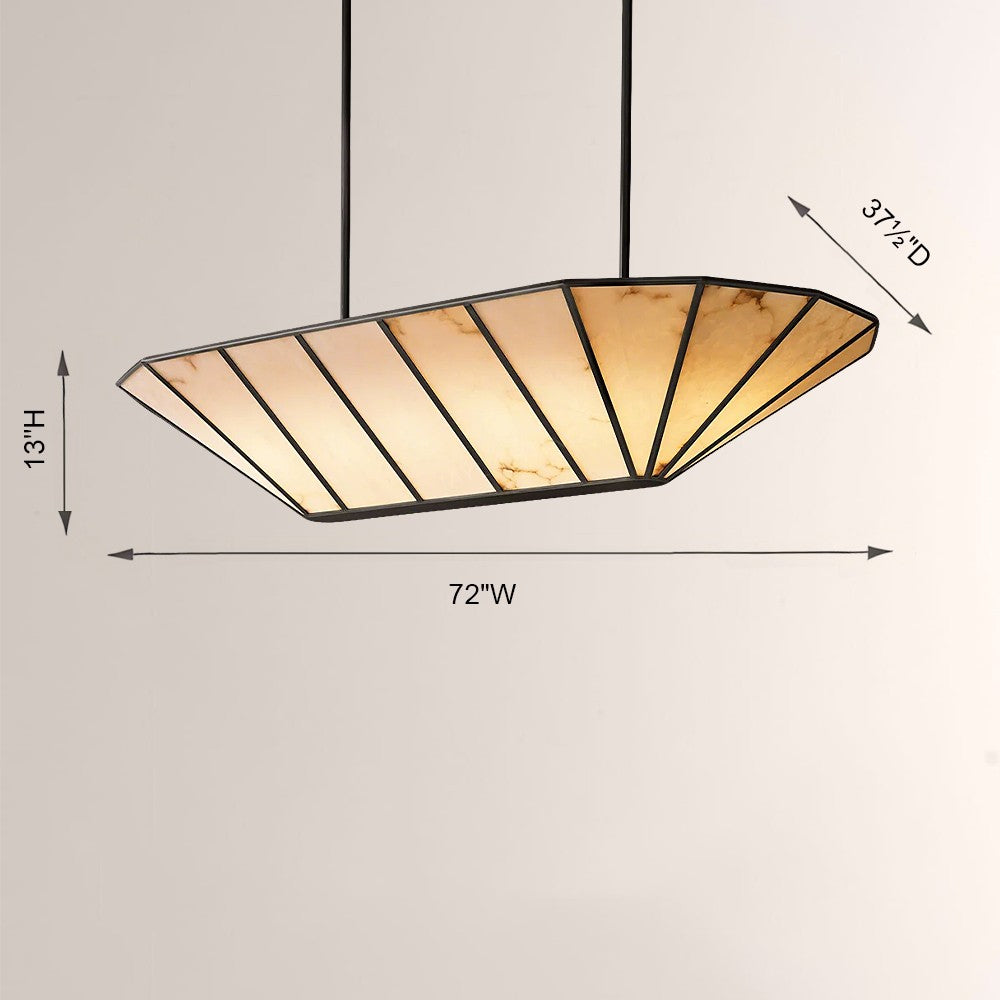 Lucira Linear Chandelier 74"W