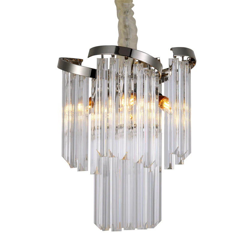 Twin Palms Round Crystal Chandelier