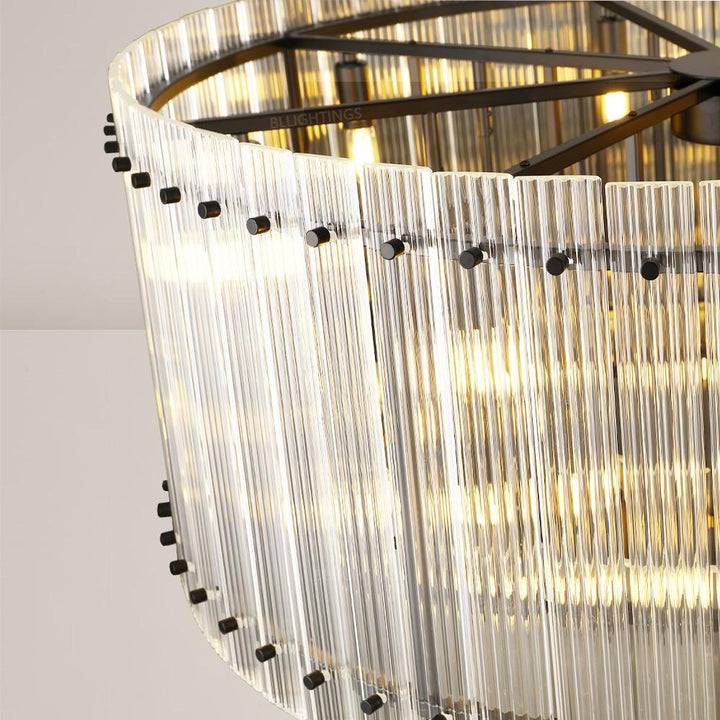 Aurgild 2-Tier Round Chandelier 37"