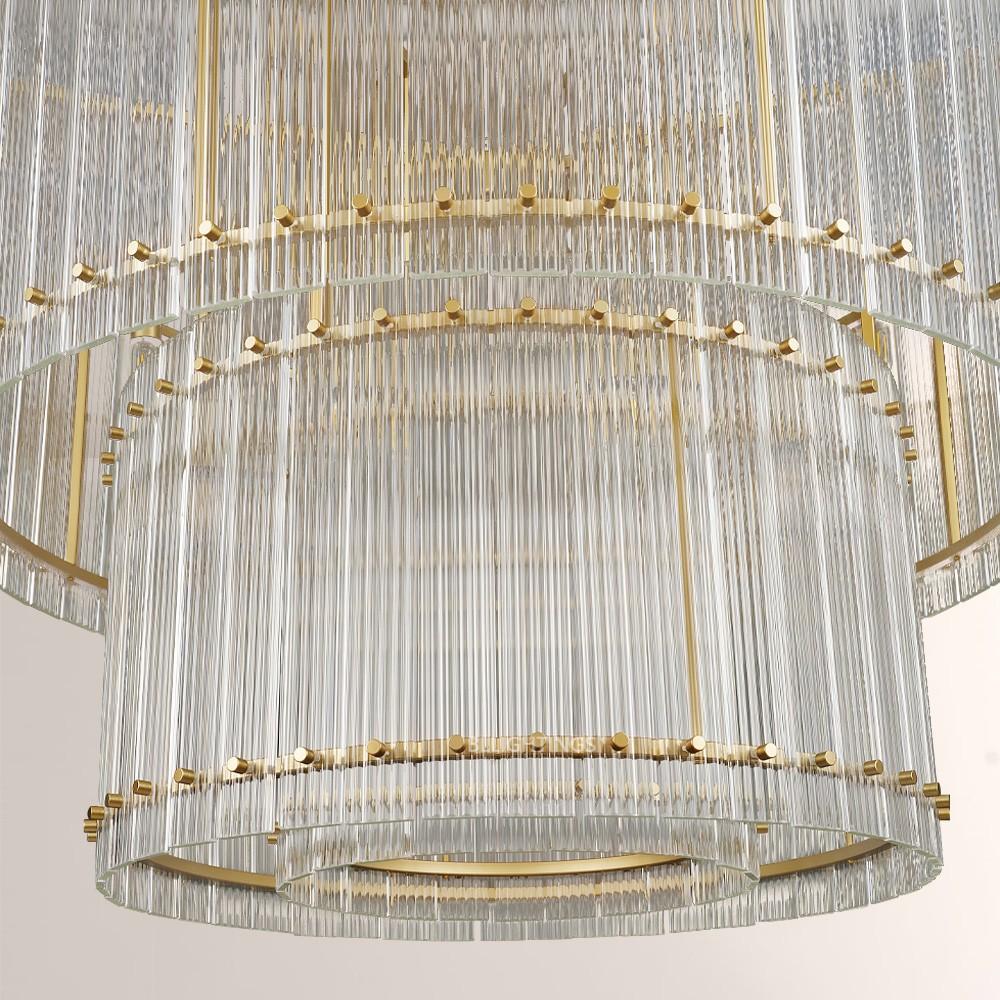 Aurgild 2-Tier Round Chandelier 37"