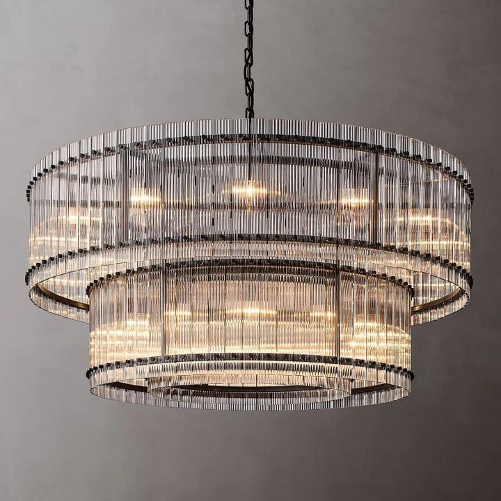 Mervin 2-Tier Round Chandelier 60"
