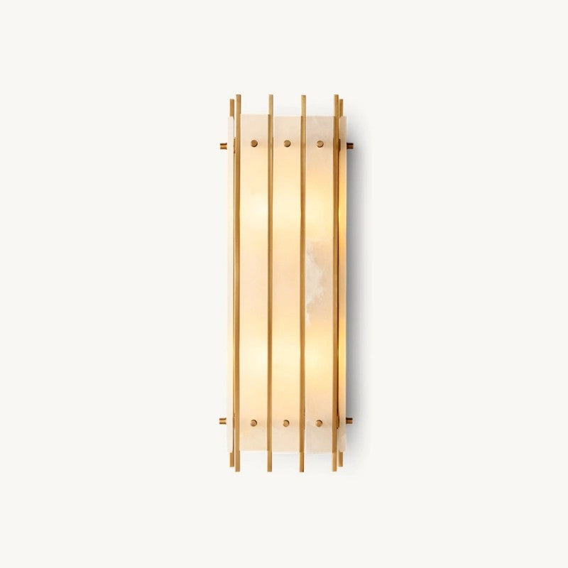 Mervin Alabaster Grand Rectangular Sconce