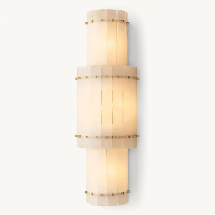 Mervin Alabaster Grand Round Sconce