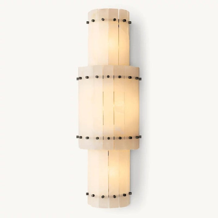 Mervin Alabaster Grand Round Sconce