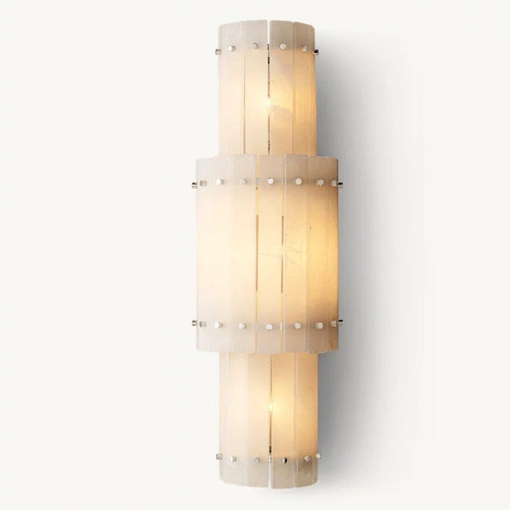 Mervin Alabaster Grand Round Sconce