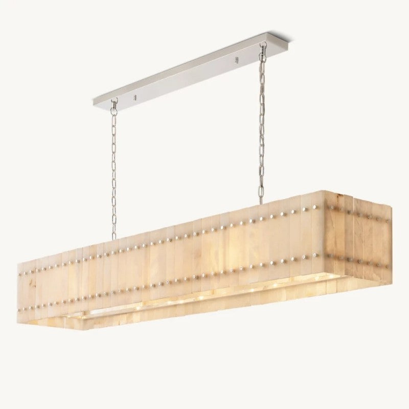 Mervin Alabaster Linear Chandelier 72"