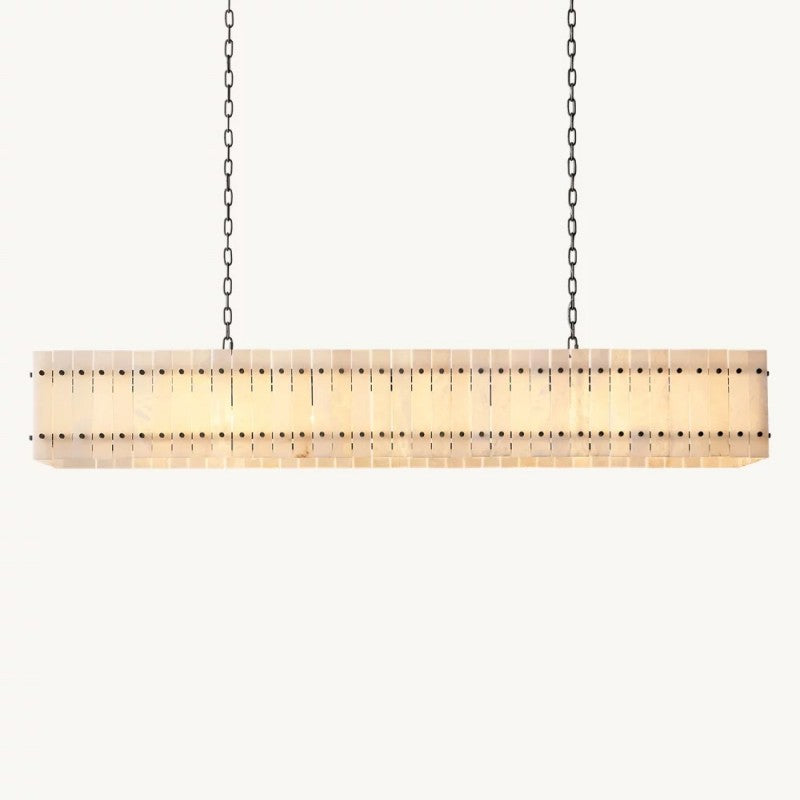 Mervin Alabaster Linear Chandelier 72"