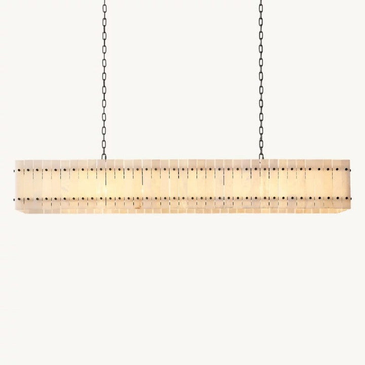 Mervin Alabaster Linear Chandelier 72"