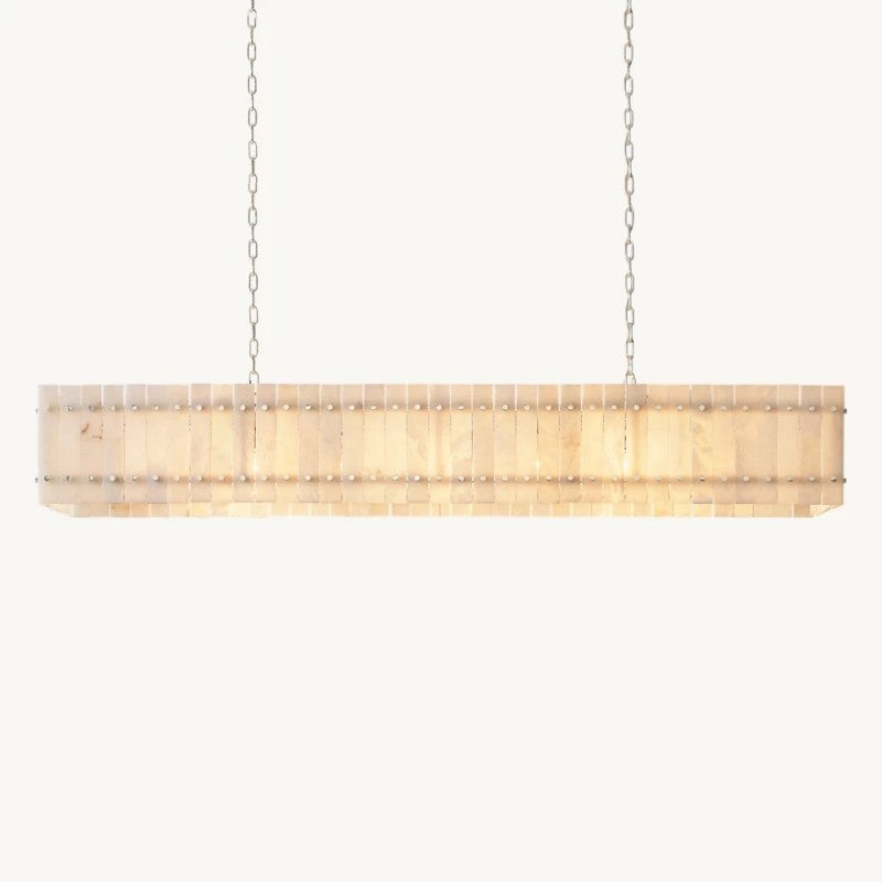 Mervin Alabaster Linear Chandelier 72"