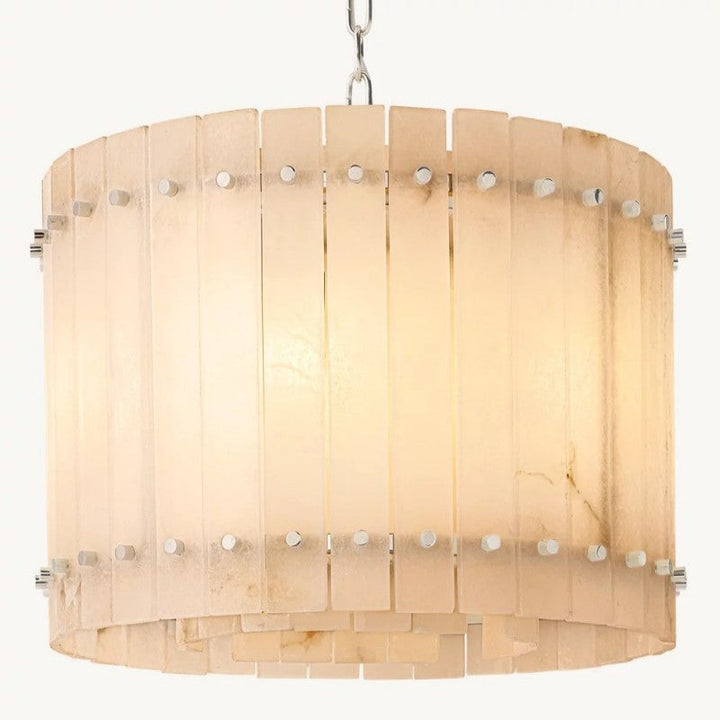 Mervin Alabaster Round Chandelier 22"