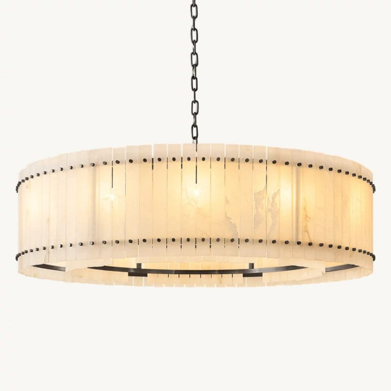 Mervin Alabaster Round Chandelier 60"