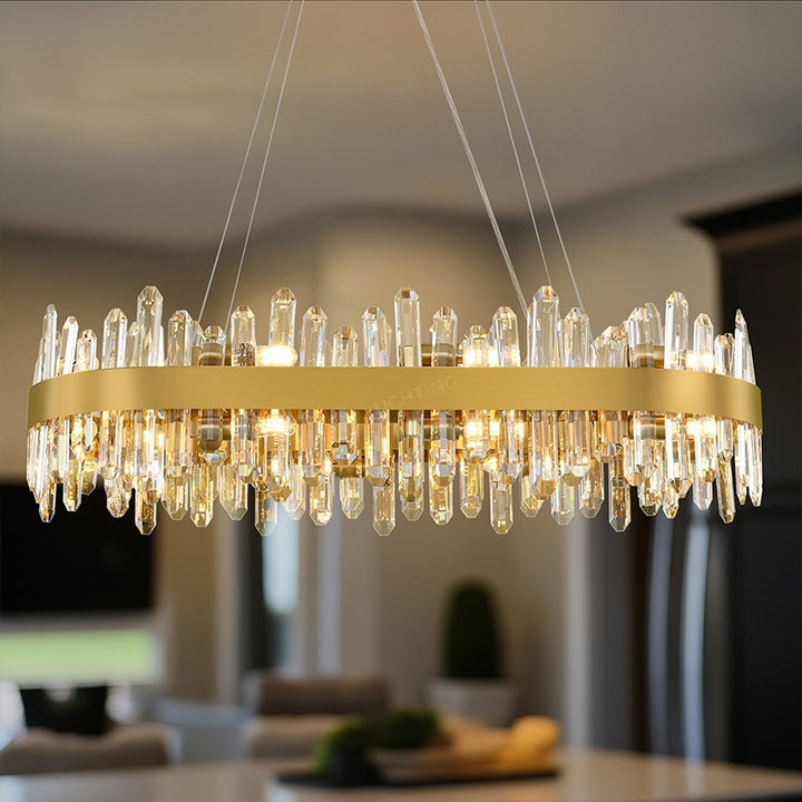 Titan Grace Rectangular Crystal Chandelier 36"L