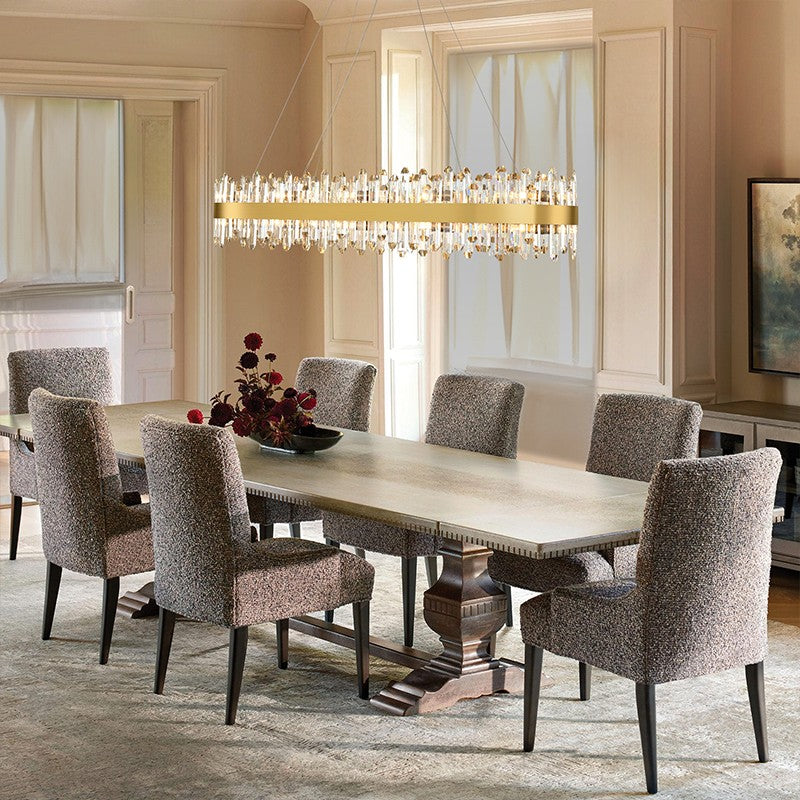 Titan Grace Rectangular Crystal Chandelier 52"L
