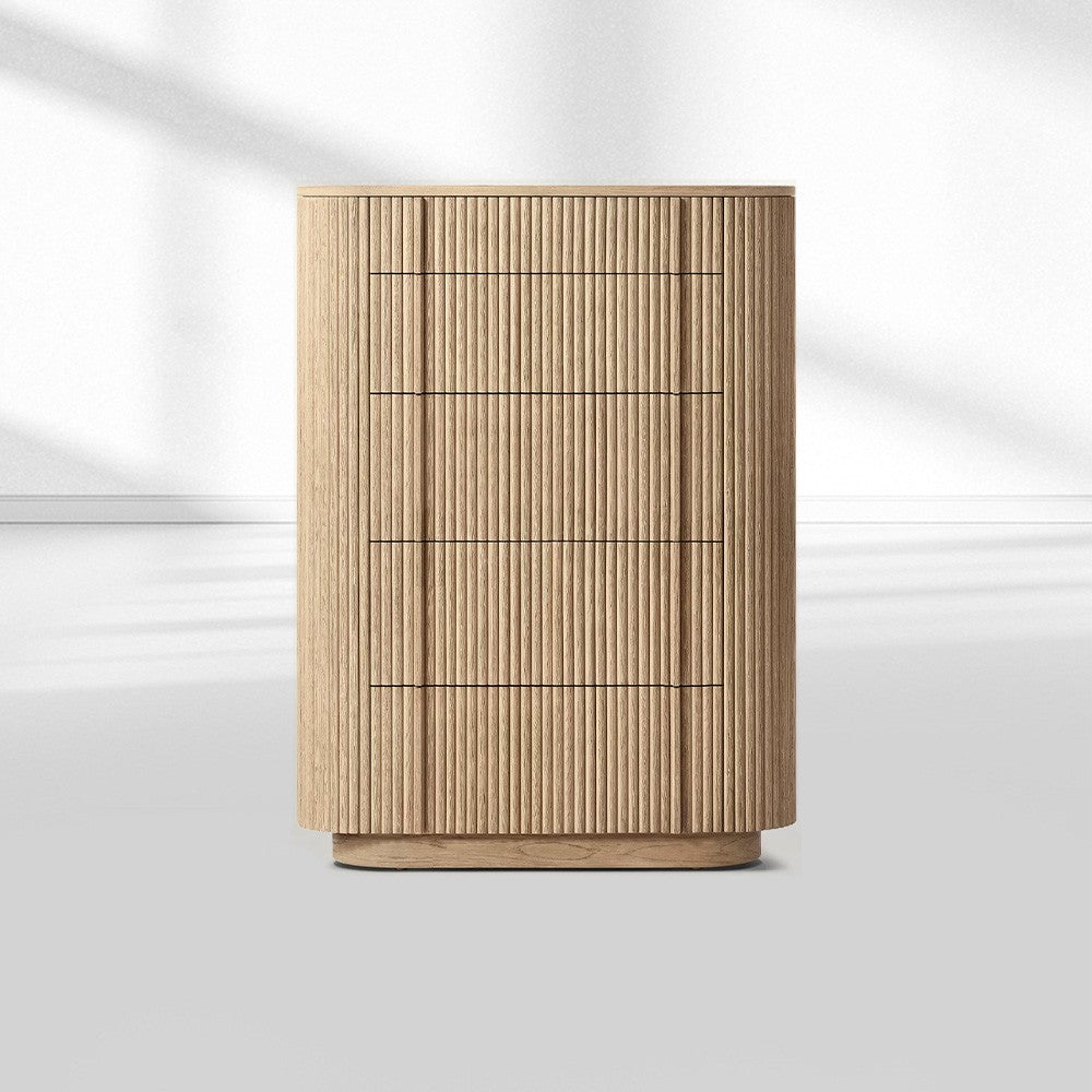 Mullora Modern Cabinet 5-Drawer Narrow Dresser