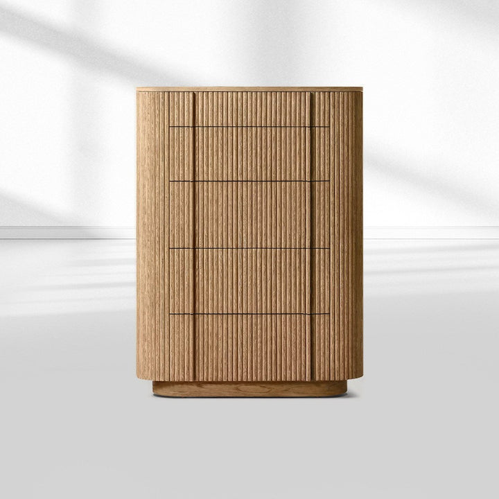 Mullora Modern Cabinet 5-Drawer Narrow Dresser