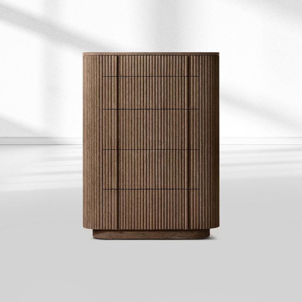 Mullora Modern Cabinet 5-Drawer Narrow Dresser