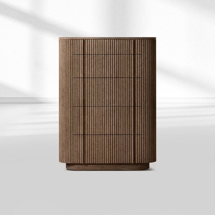 Mullora Modern Cabinet 5-Drawer Narrow Dresser