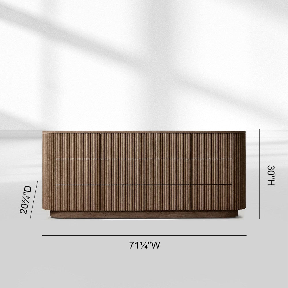 Mullora Modern Stone 6-Drawer Dresser