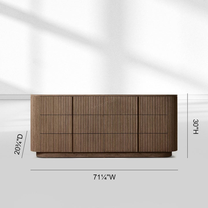 Mullora Modern Stone 6-Drawer Dresser