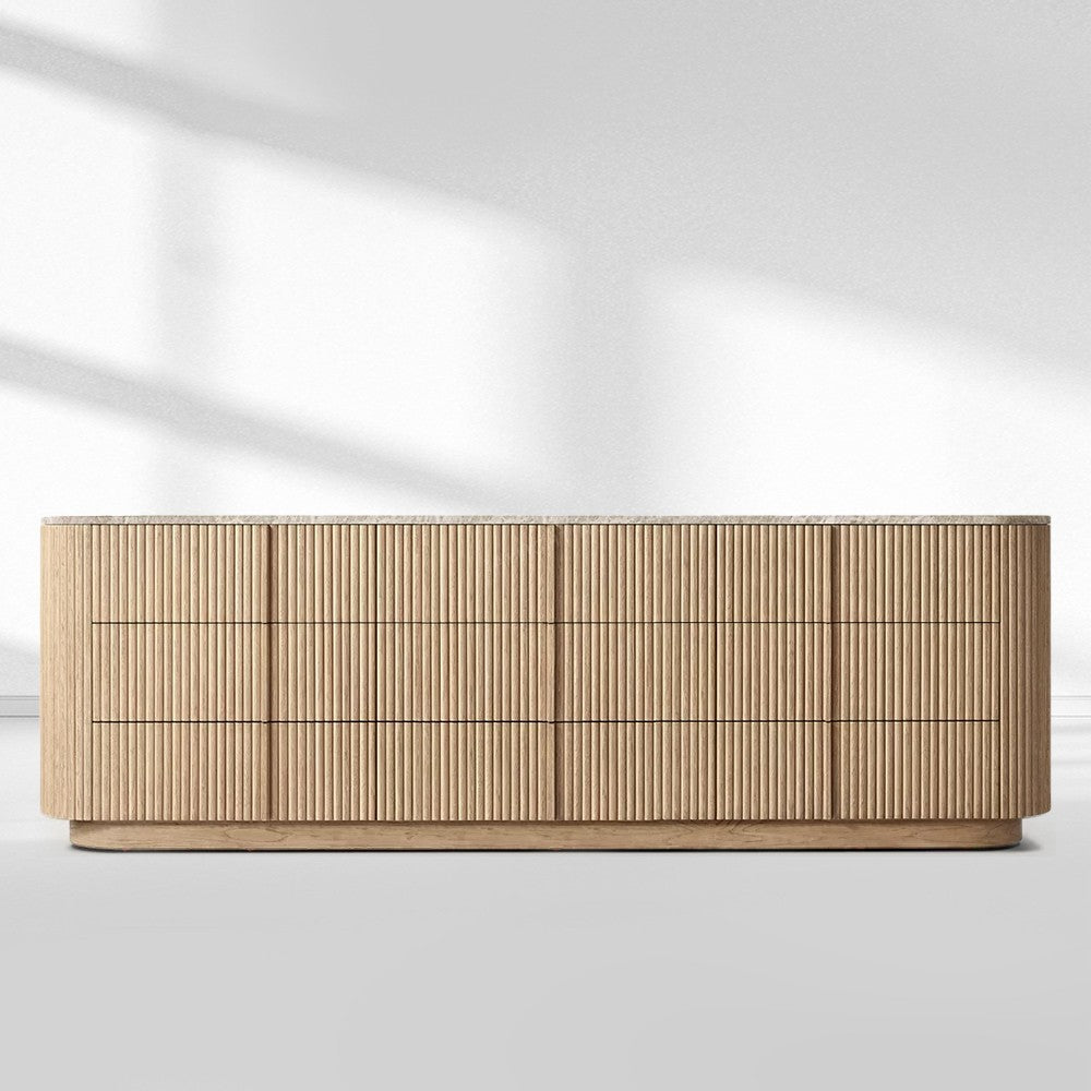 Mullora Modern Stone 9-Drawer Dresser