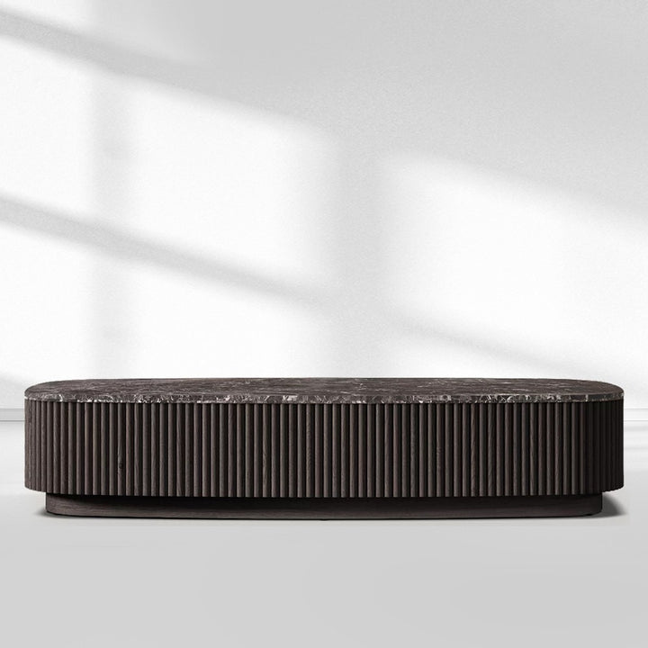 Mullora Oak Wood & Stone Coffee Table