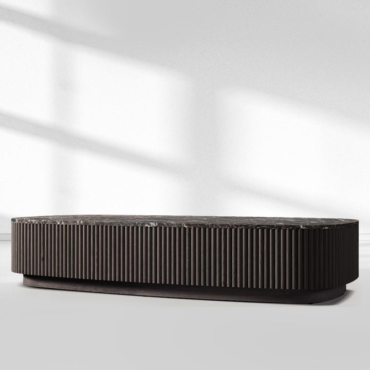 Mullora Oak Wood & Stone Coffee Table