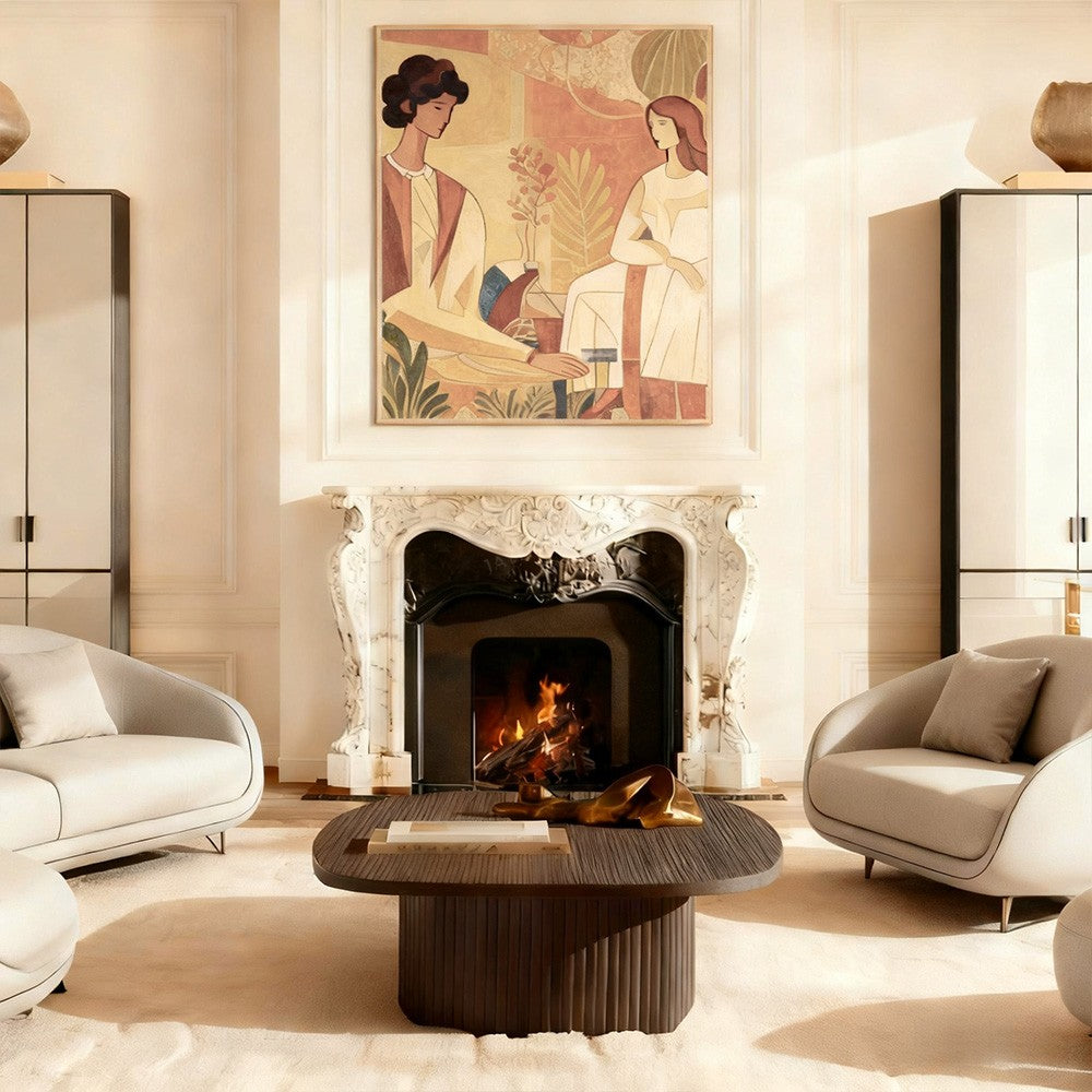 Mullora Pedestal Rectangular Coffee Table