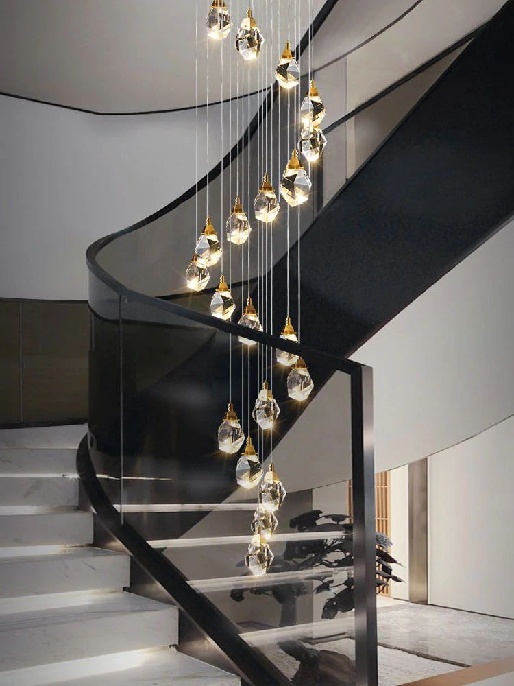 Custom  Nicole Crystal Staircase Chandelier 36‘’