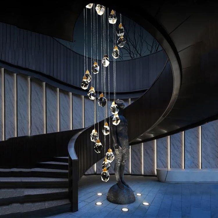 Custom  Nicole Crystal Staircase Chandelier 36‘’