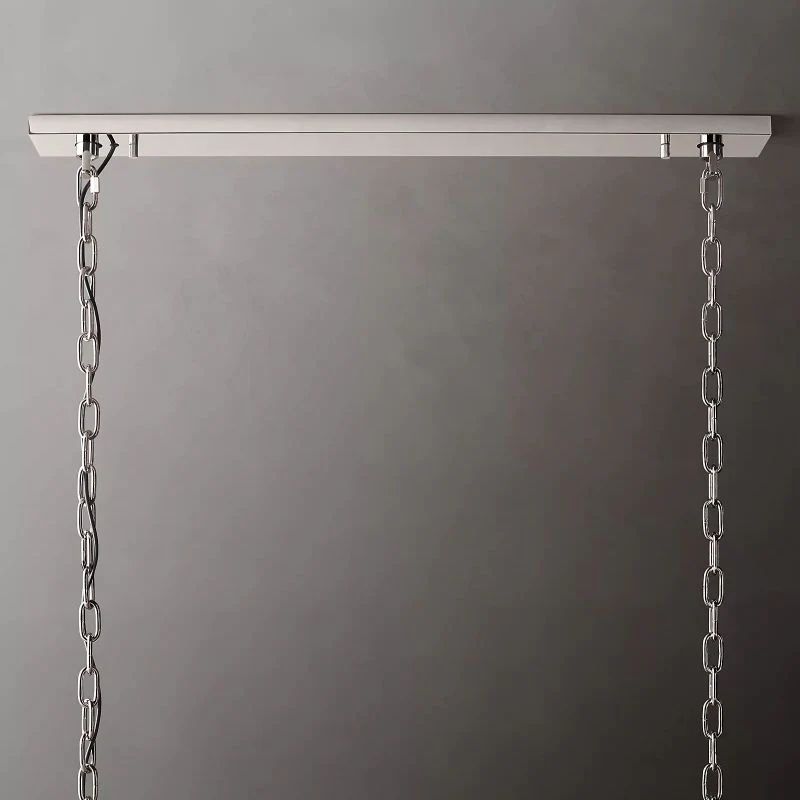 Paula Alabaster Rectangular Dining Room Chandelier 74"