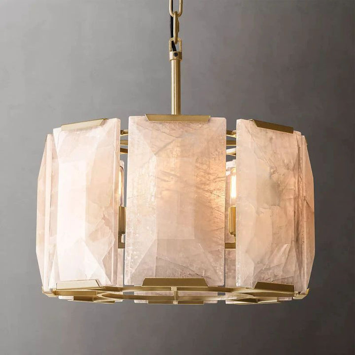Paula Calcite Round Chandelier 19"