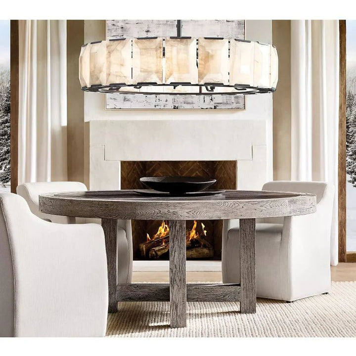 Paula Calcite Round Chandelier 19"