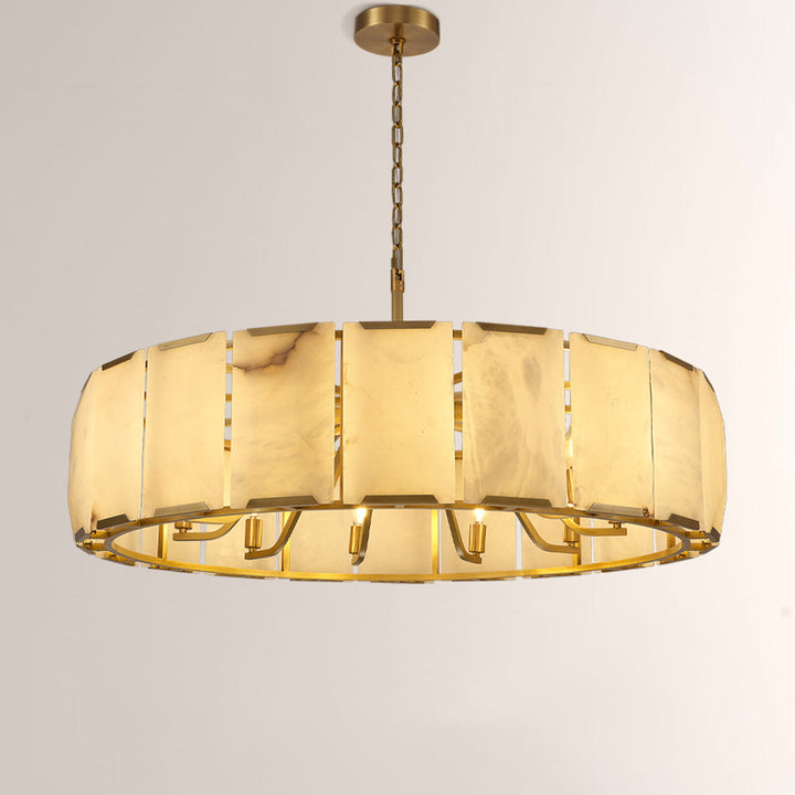Harrington Calcite Round Chandelier 43"