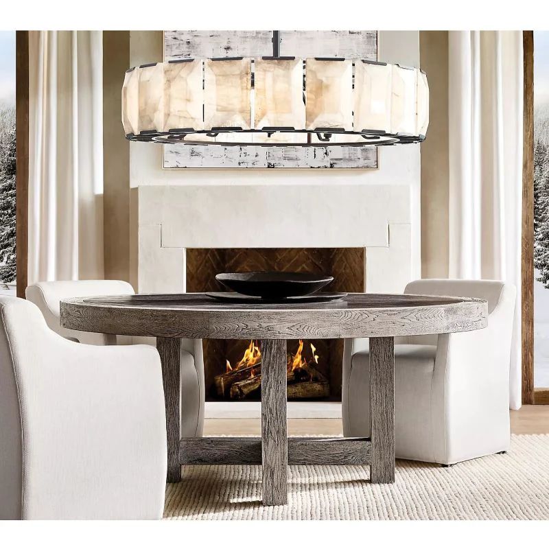 Paula Calcite Round Chandelier 60"