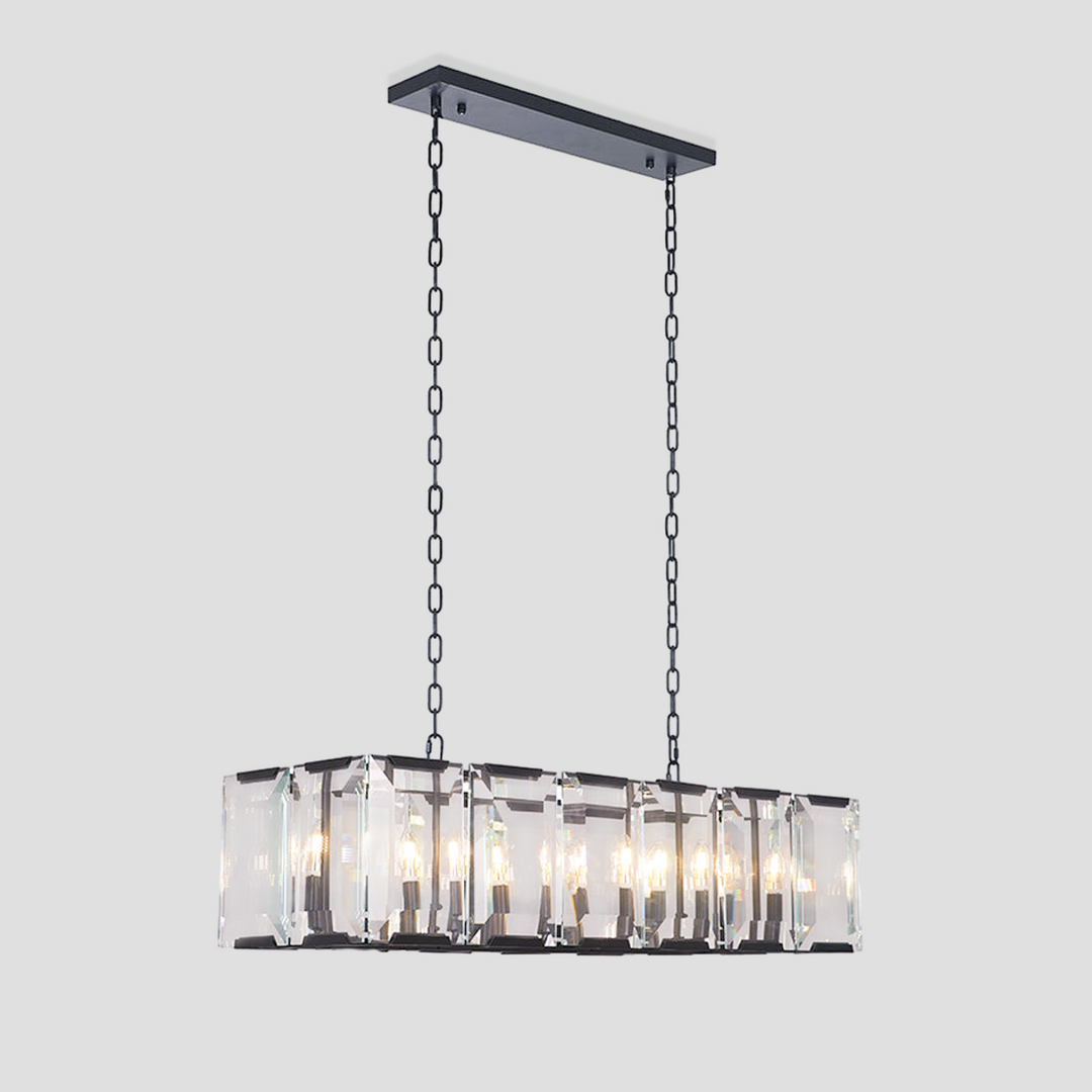 Paula Crystal Rectangular Chandelier