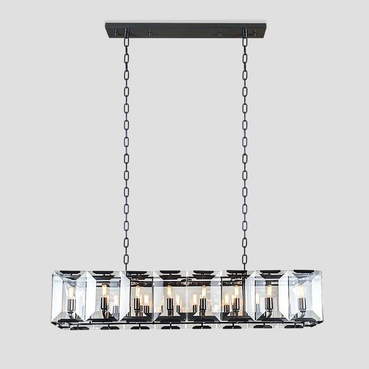 Paula Crystal Rectangular Chandelier