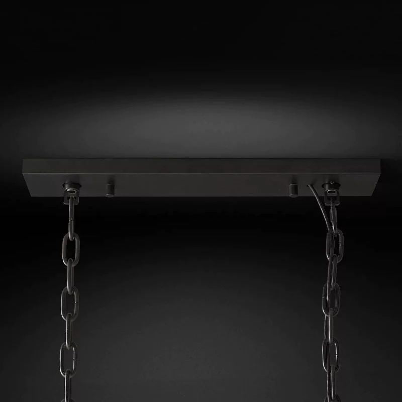 Paula Crystal Rectangular Dining Room Chandelier 42"