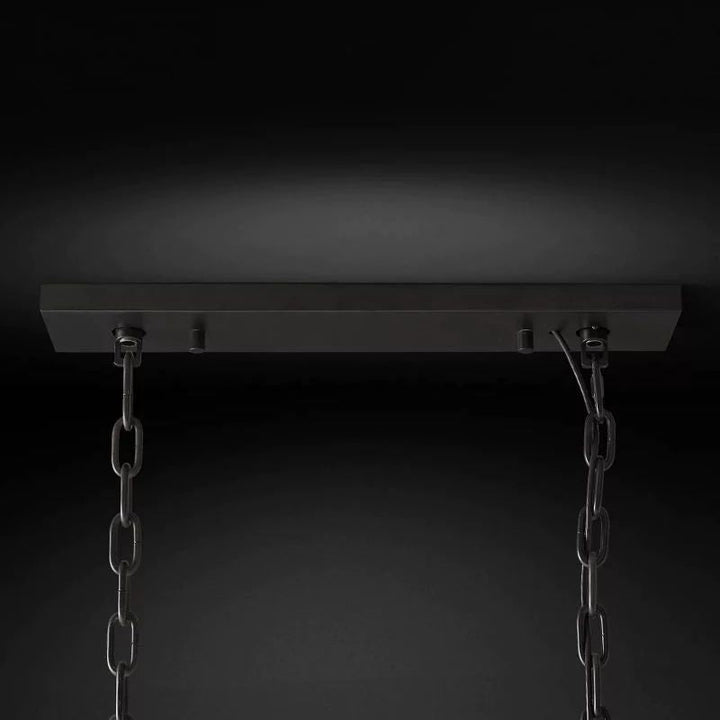 Paula Crystal Rectangular Dining Room Chandelier 42"